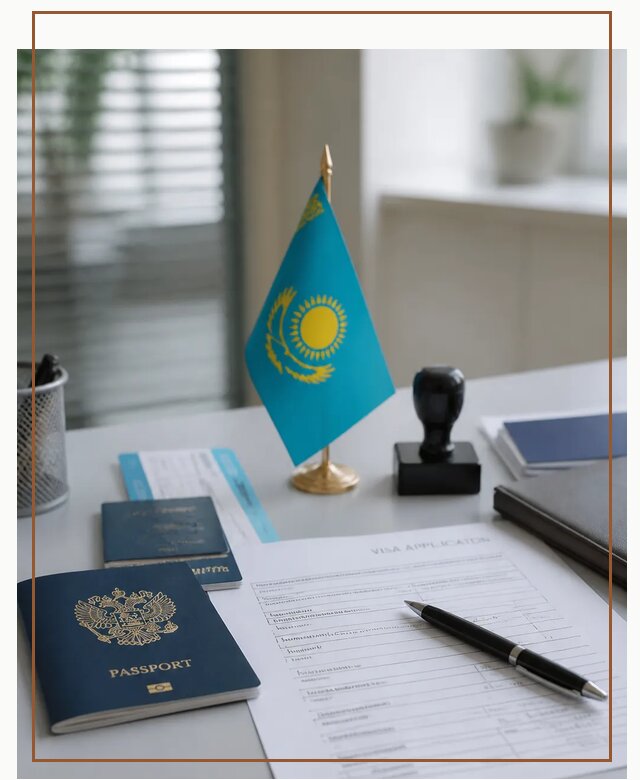Оформление визы в Казахстан для поездки и работы в Феодосии