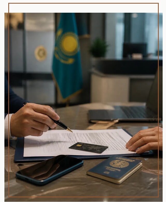 Открытие счета и банковской карты в Казахстане в Феодосии